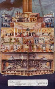 Ein Abschnitt eines großen Linienschiffs von Charles John de after Lacy